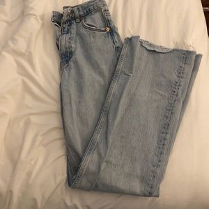 zara straight leg jeans